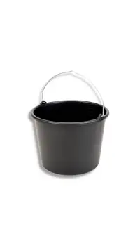 Bouwemmer 12L Zwart | 761-447 | Jan Groen Tegels