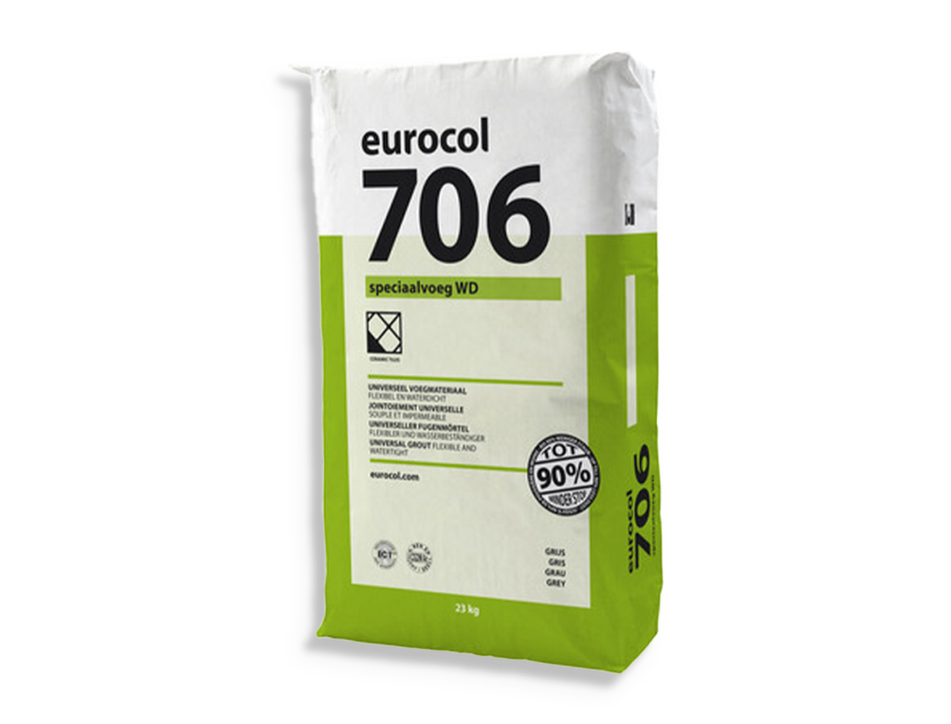 Voegmiddel Eurocol 706 Grijs 23 Kg