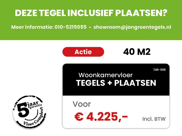Vloertegel Margres Metropolis White 90 x 90 | 745-595 | Jan Groen Tegels