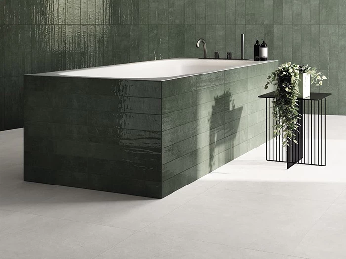 Wandtegel Groen  7,5x40x0,85 | 350-553 | Jan Groen Tegels