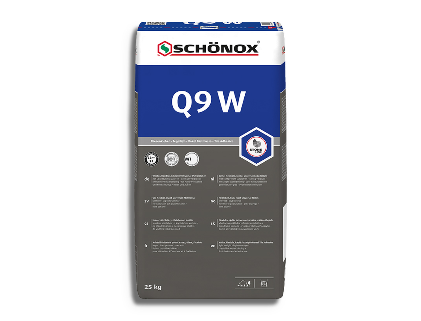 Lijm Schonox Q9 W zak 25 kg
