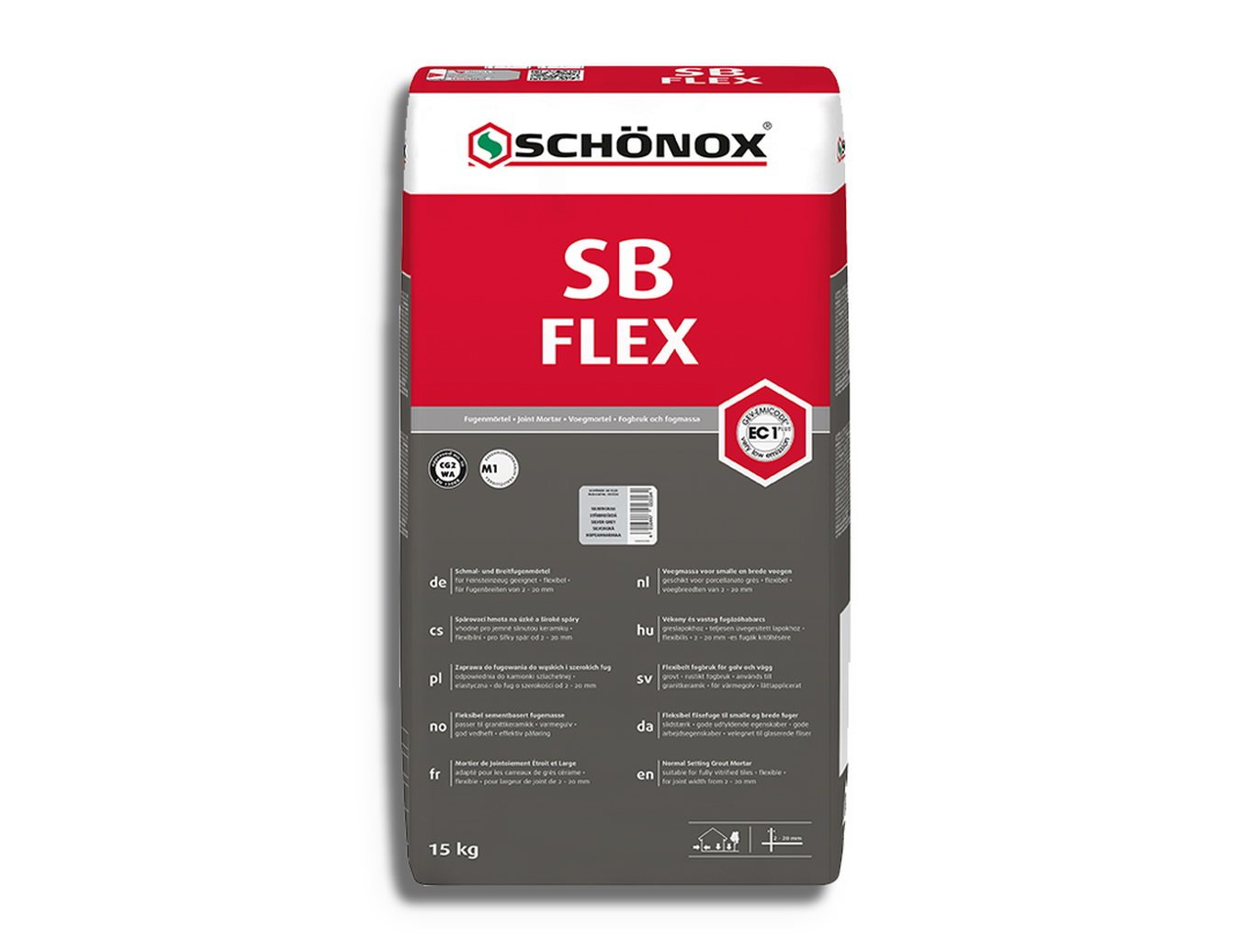 Voegmiddel Schonox SB Flex Grijs Zak 15 Kg