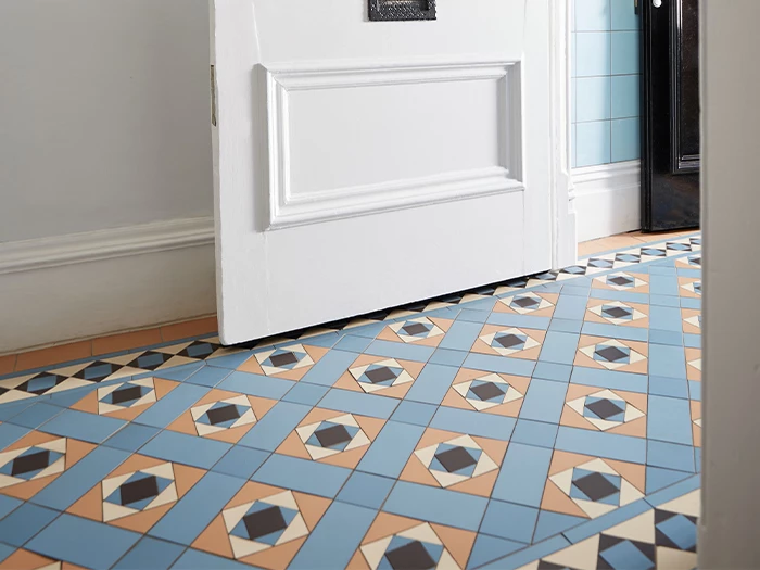 Vloertegel Blauw  7,5x7,5x0,9 | 680-752 | Jan Groen Tegels