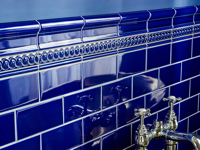 Wandtegel Blauw 7,5x15,2x0,7 | 128-374 | Jan Groen Tegels