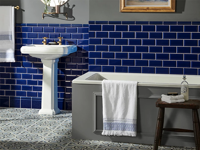 Accessoire Blauw 4x15.2 | 370-065 | Jan Groen Tegels