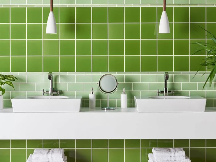 Wandtegel Groen 15,2x15,2x0,7 | 252-290 | Jan Groen Tegels