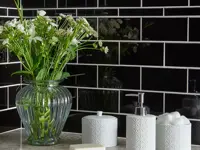 wandtegel Zwart 2.5 x 15.2 | 874-861 | Jan Groen Tegels