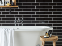 wandtegel Zwart 7.5 x 22.8 | 861-136 | Jan Groen Tegels