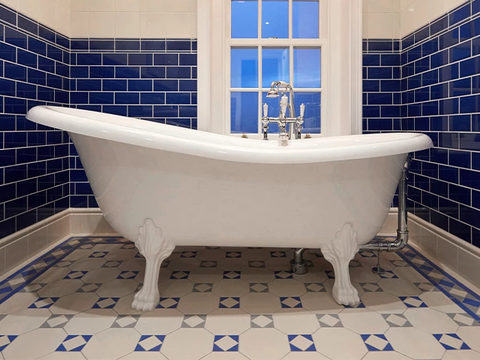 Vloertegel Blauw  5,3x5,3x0,9 | 992-456 | Jan Groen Tegels