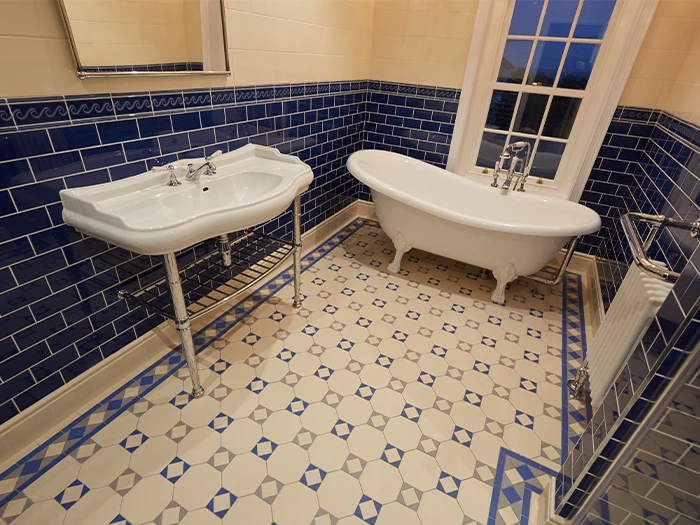 Vloertegel Blauw  5,3x5,3x0,9 | 992-456 | Jan Groen Tegels
