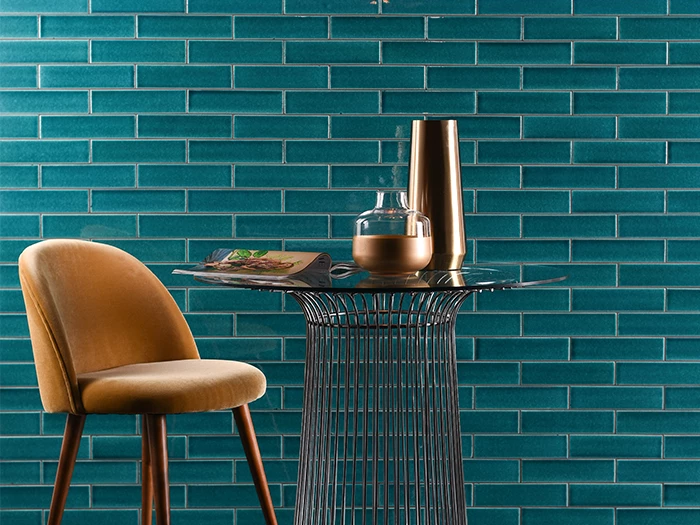 Wandtegel Blauw  6x24x1 | 443-920 | Jan Groen Tegels