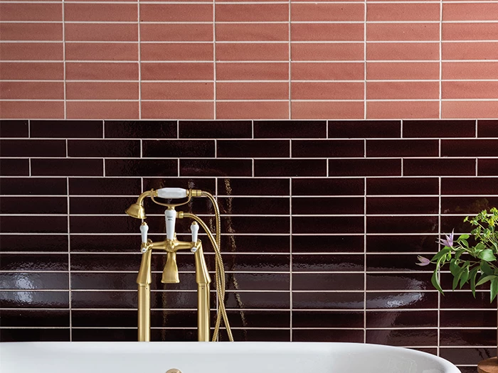 Wandtegel Rood  6x24x1 | 905-862 | Jan Groen Tegels