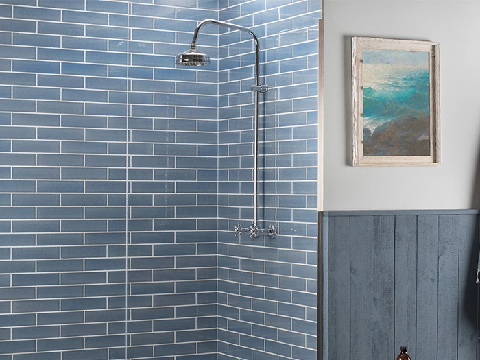 Wandtegel Blauw  6x24x1 | 634-285 | Jan Groen Tegels