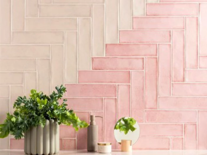 Wandtegel Roze  30x7,5x1 | 749-963 | Jan Groen Tegels