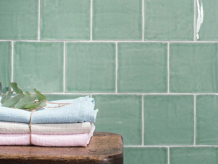Wandtegel Groen  13x13x1 | 842-960 | Jan Groen Tegels