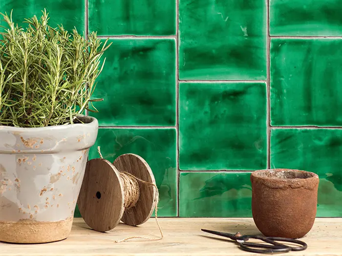 Wandtegels Groen 13 x 13 | 498-563 | Jan Groen Tegels