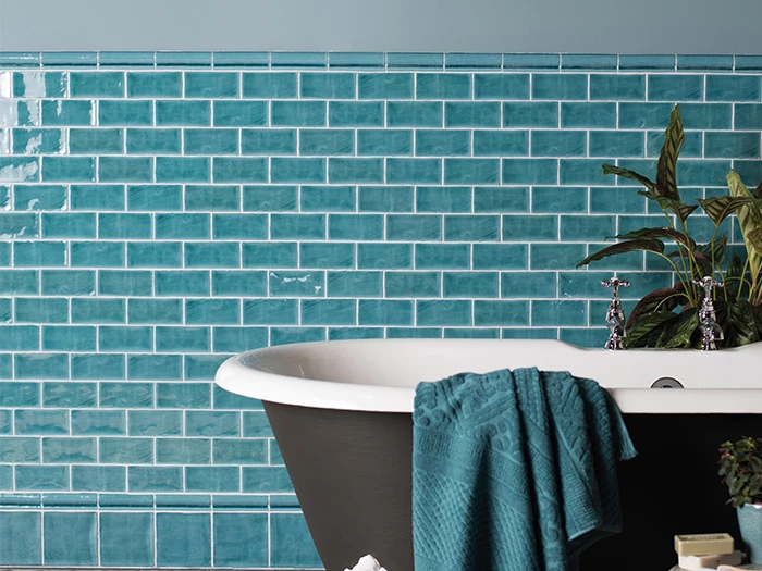 Wandtegel Blauw  6,3x13x1 | 263-498 | Jan Groen Tegels