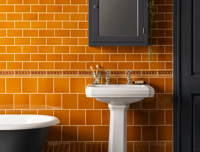 sierstrip Oranje | 626-434 | Jan Groen Tegels