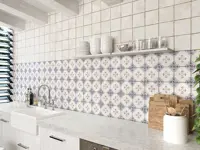 Wandtegel El Barco Racine Blanc 15 x 15 | 338-785 | Jan Groen Tegels