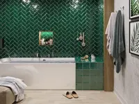 Wandtegel El Barco Glamour Verde 7,5 x 15 | 913-688 | Jan Groen Tegels