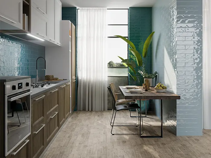 Wandtegel El Barco Acuarella Bondi 7,5x30x0,9 | 345-806 | Jan Groen Tegels  | Dit product is niet meer verkrijgbaar