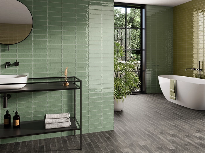 Wandtegel El Barco Kendal Laurel 6,5x20x0,8 | 423-296 | Jan Groen Tegels