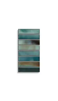 Mozaiektegel El Barco Borealis Aqua 15 x 30 | 949-068 | Jan Groen Tegels