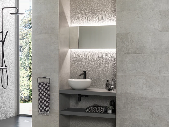 Wandtegel Grijs  45x120x1 | 100-495 | Jan Groen Tegels