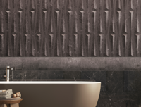 wandtegel Porcelanosa Nero Velluto Deco 59,6 x 150 | 256-280 | Jan Groen Tegels