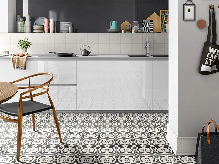 Vloertegel Sintesi Flow White 20 x 20 | 616-713 | Jan Groen Tegels