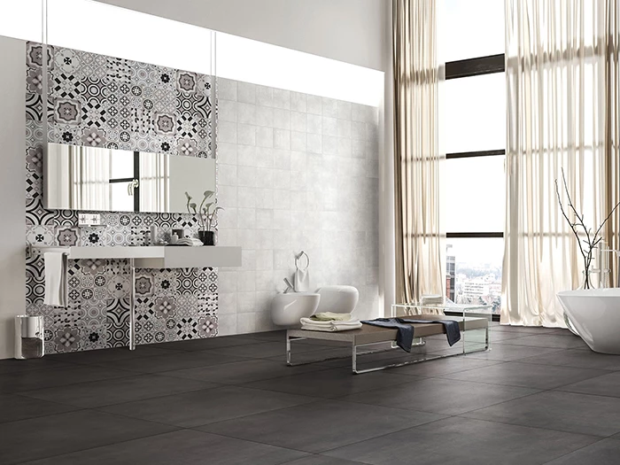 Vloertegel Sintesi Flow White 20x20x0,82 | 616-713 | Jan Groen Tegels