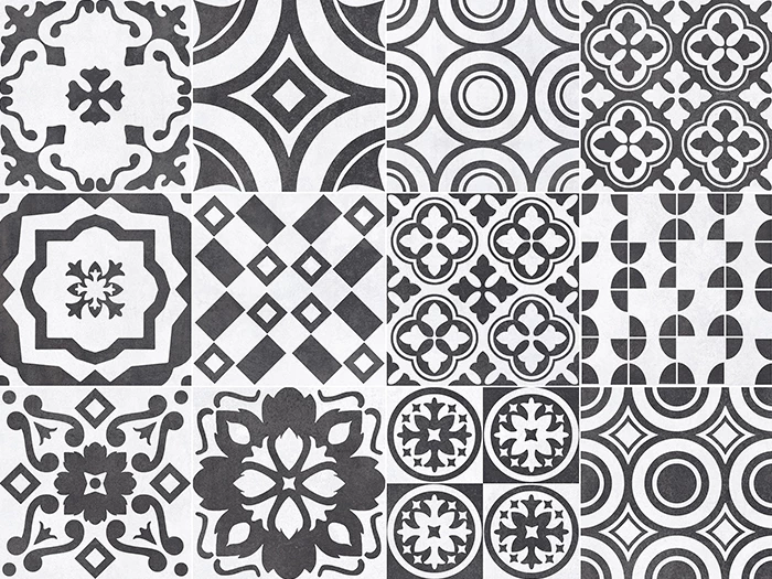 Vloertegel Sintesi Flow Mix Classic Decor 20x20x0,82 | 672-178 | Jan Groen Tegels