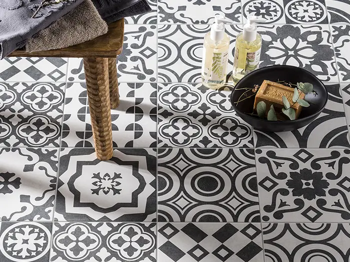 Vloertegel Sintesi Flow Mi x Classic Decor 20 x 20 | 672-178 | Jan Groen Tegels