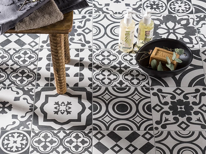Vloertegel Sintesi Flow Mix Classic Decor 20x20x0,82 | 672-178 | Jan Groen Tegels