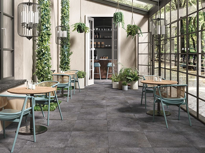 Vloertegel Sintesi Concept Stone Black Rett 60x60x0,82 | 382-320 | Jan Groen Tegels
