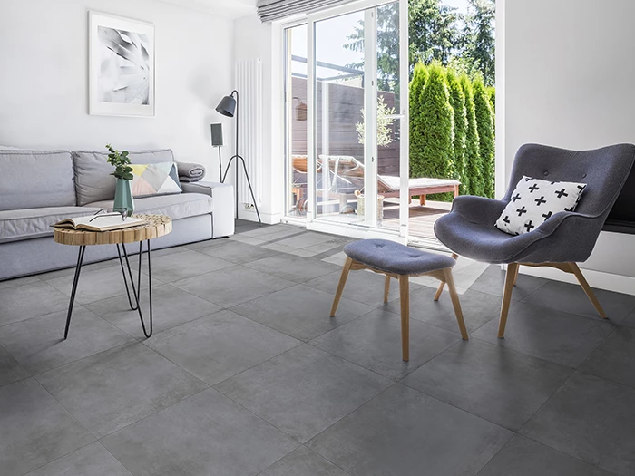 Vloertegel Sintesi Neos Smoke Ret 60x60x0,88 | 468-655 | Jan Groen Tegels