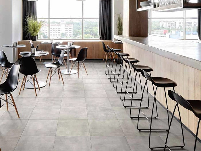 Vloertegel Sintesi Flow Grey Ret 60x60x0,9 | 314-552 | Jan Groen Tegels