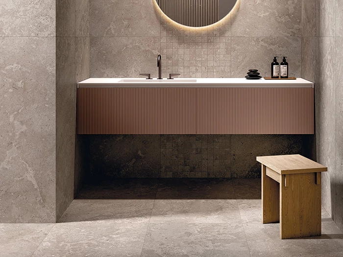 Vloertegels Sintesi Timeless Taupe Ret 60x60 60 X 60 X 0.9 | 334-314 | Jan Groen Tegels  | Dit product is niet meer verkrijgbaar