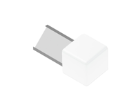 Afwerkhoeken Schluter Quadec ED-Q125BW | 951-510 | Jan Groen Tegels