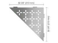 Schluter Shelf E S1 Floral RVS geborsteld | 188-651 | Jan Groen Tegels