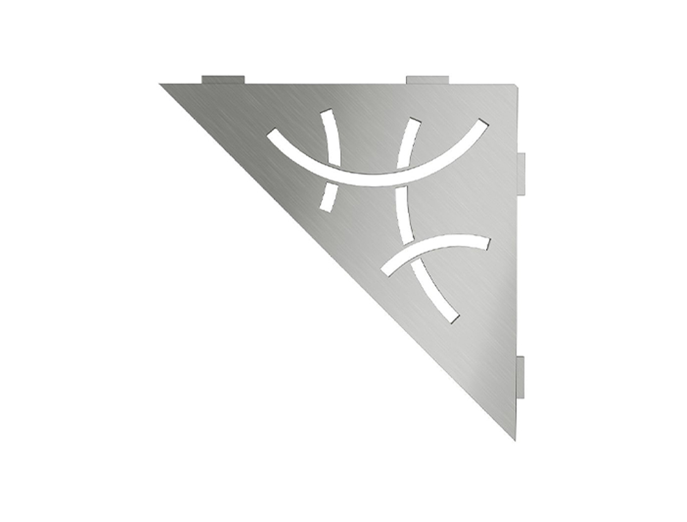 Schluter Shelf E S1 Curve RVS geborsteld
