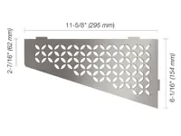 Schluter Shelf E S3 Floral RVS geborsteld | 156-568 | Jan Groen Tegels