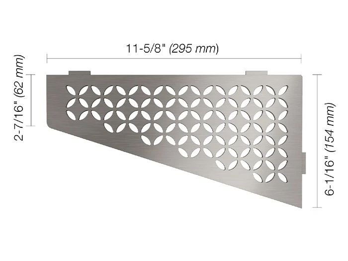 Bouwmateriaal Shelf E S3 Floral RVS geborsteld | 156-568 | Jan Groen Tegels