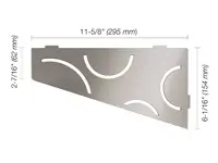 Schluter Shelf E S3 Curve RVS geborsteld | 217-274 | Jan Groen Tegels