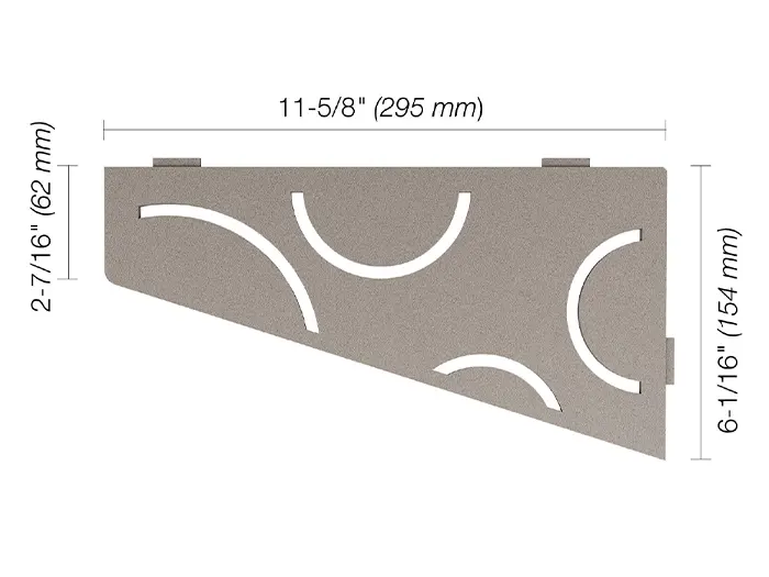 Schluter Shelf E S3 Curve TSSG | 356-633 | Jan Groen Tegels