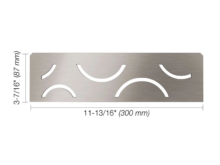 Bouwmateriaal Shelf N S1 Curve RVS geborsteld | 326-815 | Jan Groen Tegels