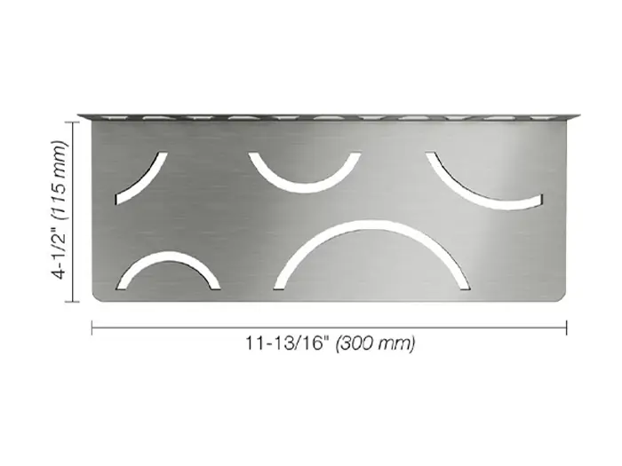 Schluter Shelf W S1 Curve RVS geborsteld | 503-412 | Jan Groen Tegels