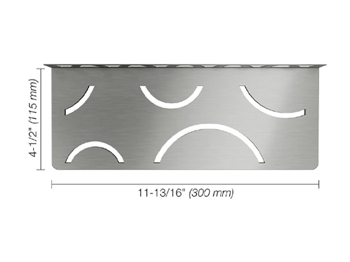 Bouwmateriaal Shelf W S1  Curve RVS geborsteld | 503-412 | Jan Groen Tegels