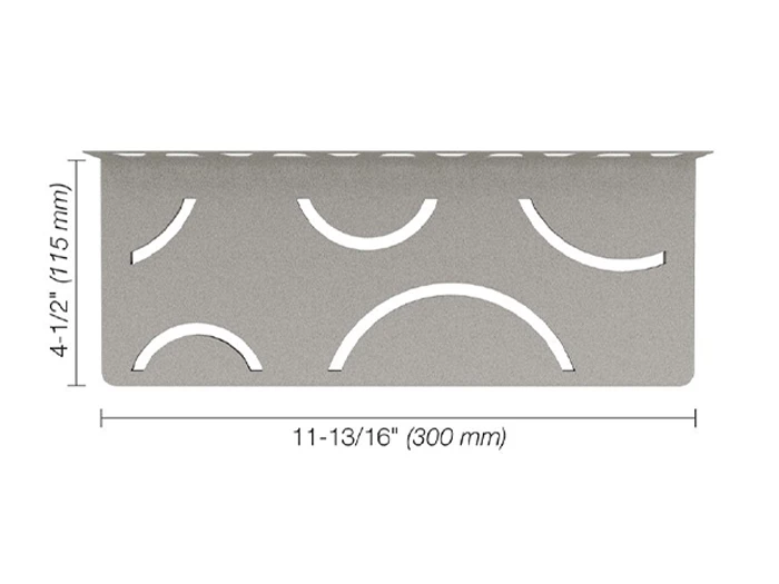 Planchet Schluter Shelf W S1 Curve TSSG | 381-838 | Jan Groen Tegels