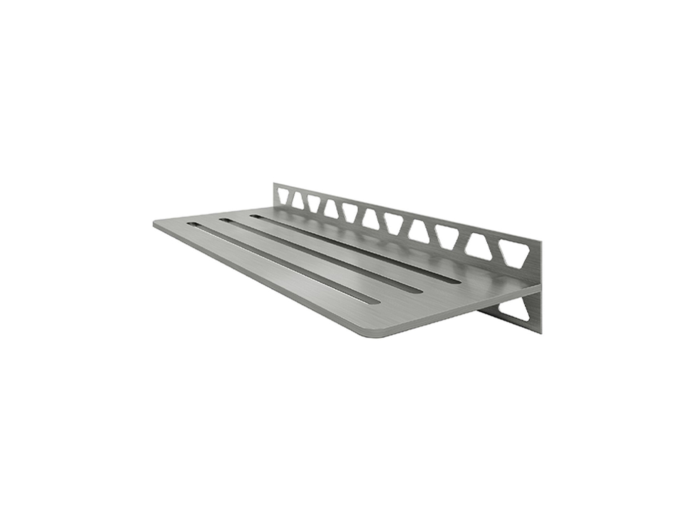 Schluter Shelf-W S1 Wave RVS geborsteld